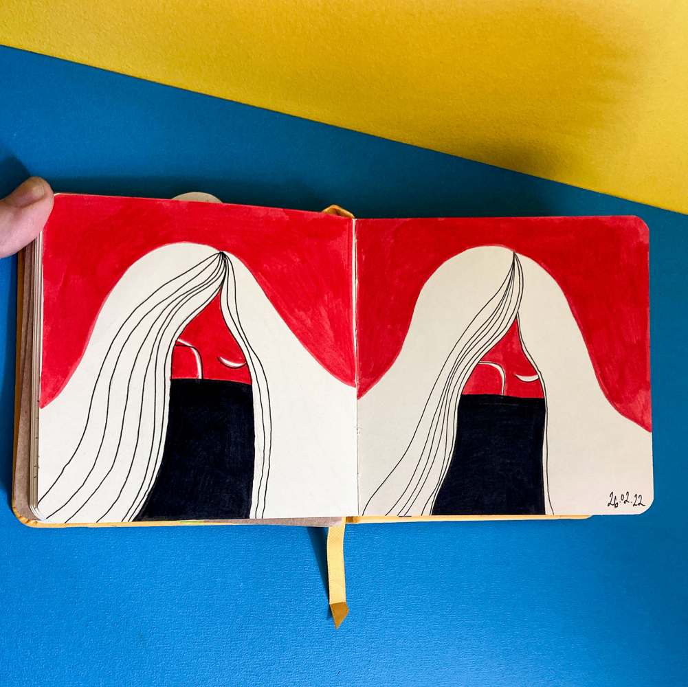 Ксения Турулина: иллюстрация Sisters, СКЕТЧБУК