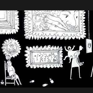 Ксения Турулина: фрагмент иллюстрации Venus, СКЕТЧБУК